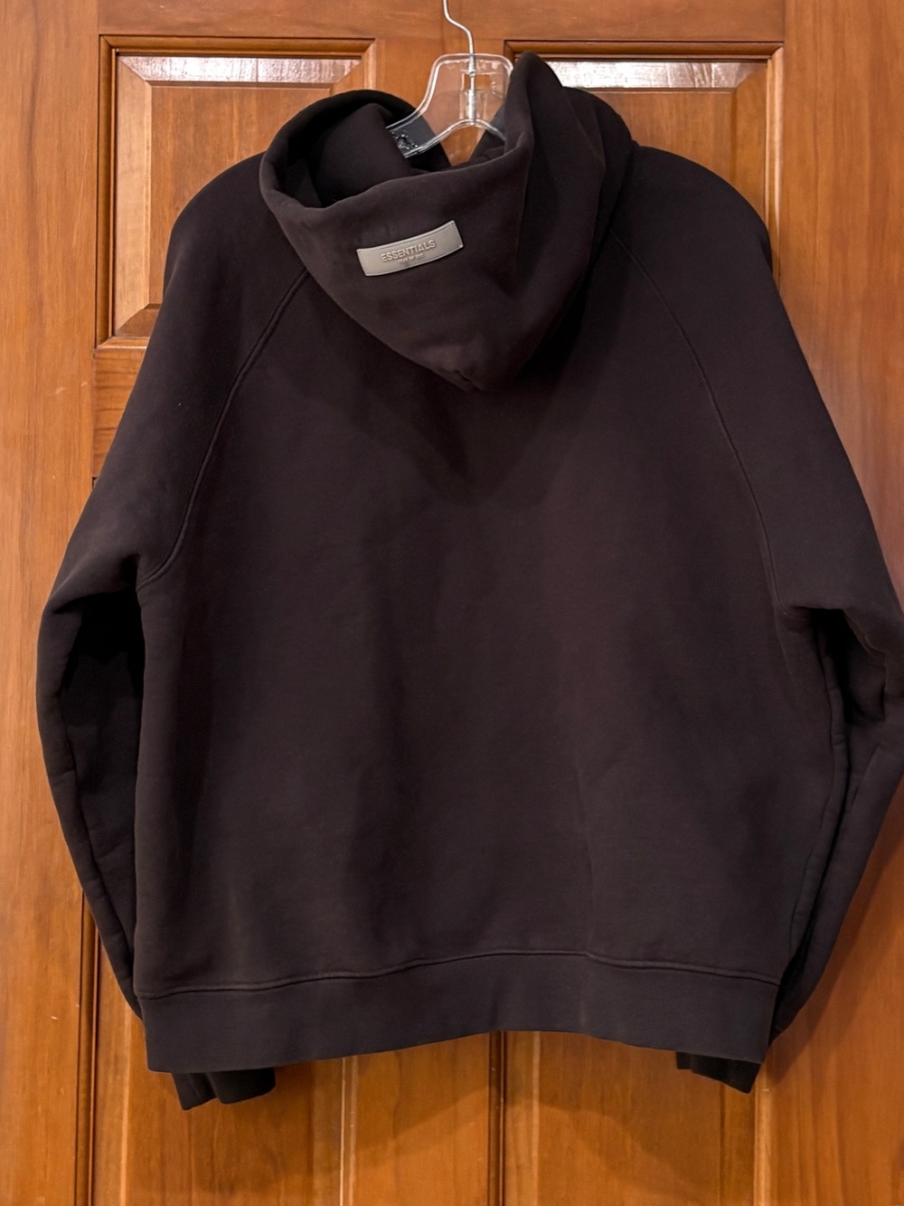 Essentials Black Hoodie with '1977' White Graphic - Picture 4 of 9